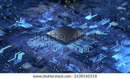 Central Computer Processors CPU concept. 3d rendering,conceptual image. 商業照片 © 