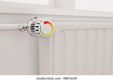 Central Heating Radiator Conceptual Of Increasing Costs Of Energy