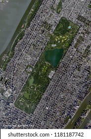 
Central Park, New York Map (3D Rendering)