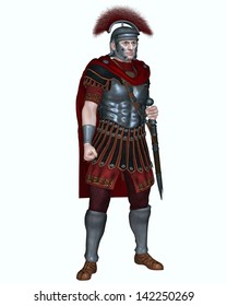 Centurion Imperial Roman Legionary Army Wearing Stock Illustration ...