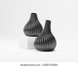 Ceramic Vase 3D, Realistic Modeling and Rendering