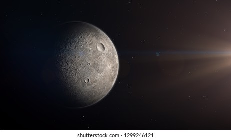 Ceres Dwarf Planet 3d Render