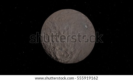 Ceres dwarf planet (Elements of this image furnished by NASA)