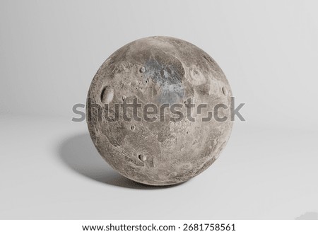 Ceres dwarf planet studio 3d render