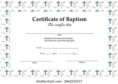 baptism certificate templates