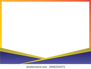 Certificate border gradient abstract blue gold yellow background border - Powered by Shutterstock