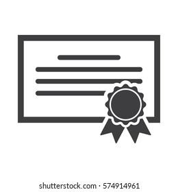 Certificate Icon. 