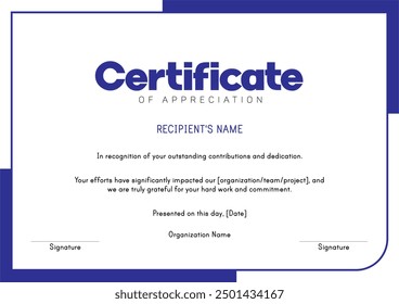 a certificate for a certificate of recognition of attention. - Powered by Shutterstock