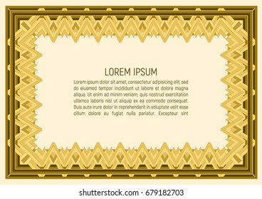 Certificate template. With guilloche pattern and background. Money style design - Powered by Shutterstock