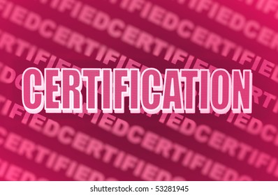 Certification cover, illustration - Powered by Shutterstock