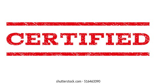 Certified Watermark Stamp Text Caption Between Stock Illustration ...