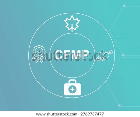 CFMP acronym.Certified Functional Medicine Practitioner concept.CFMP (Certified Functional Medicine Practitioner) specializes in treating root causes of chronic diseases.