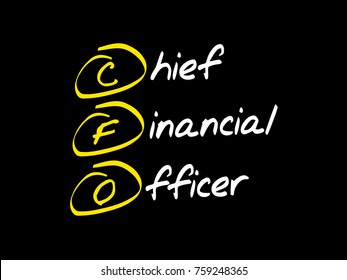 CFO - Chief Financial Officer, acronym business concept