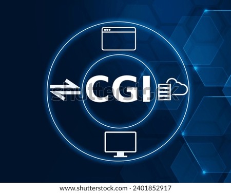 CGI acronym, Common Gateway Interface concept, standard protocol that defines how web servers communicate with external programs or scripts.