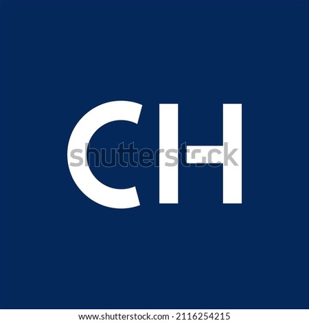 CH simple initial logo with high quality professional design that will be best for your company
