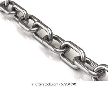 Silver Broken Realistic Metal Chain On Stock Vector (Royalty Free ...