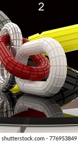 Chain 3d rendering