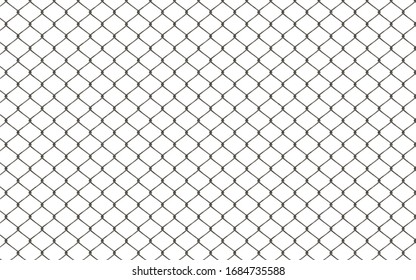 Chain Link Fence On White Background Stock Illustration 1684735588 ...