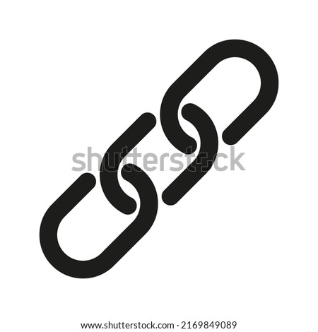 Chain, link icon. Hyperlink chain symbol. illustration