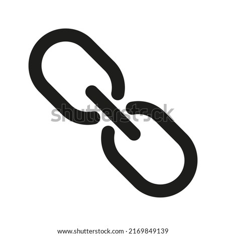 Chain, link icon. Hyperlink chain symbol. illustration