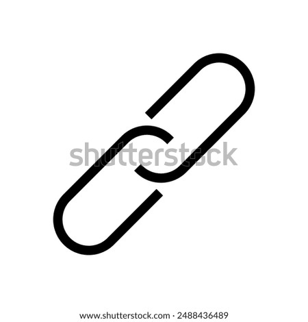 Chain, link icon. Link icon. Hyperlink chain symbol. Chain vector symbol. External Link icon isolated. Link Icon Flat Design