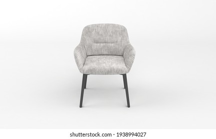 Chair Front View Furniture 3D Rendering