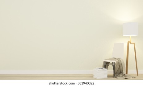 Chair relax space in apartment  - 3D Rendering 