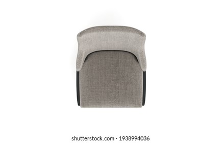 Chair Top View Furniture 3D Rendering