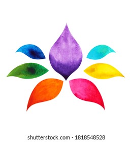 Chakra Reiki Healing Lotus Logo Symbol Stock Illustration 1818548528 ...