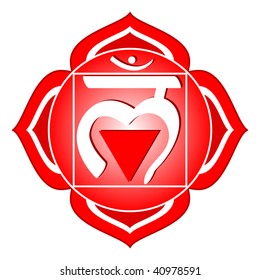 Chakra Series: Muladhara Or Root Chakra Symbol