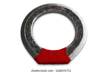 Chakram - Traditional Indian Weapon On White Background 3d Illustration