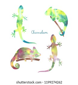 Gecko Watercolor Images, Stock Photos & Vectors | Shutterstock