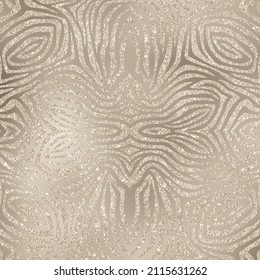 Champagne Gold Animal Print Glitter Pattern On Metallic Gradient Background Texture, Digital Paper