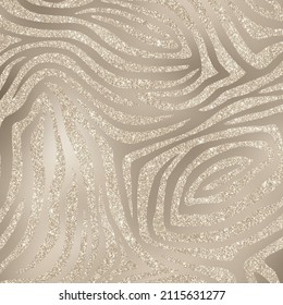 Champagne Gold Animal Print Glitter Pattern On Metallic Gradient Background Texture, Digital Paper