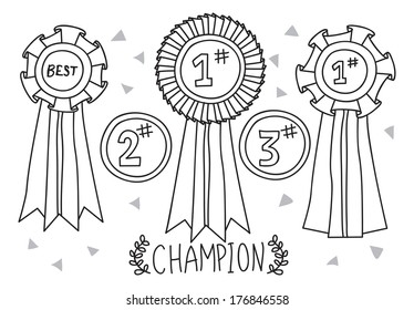 Champion Award Doodle