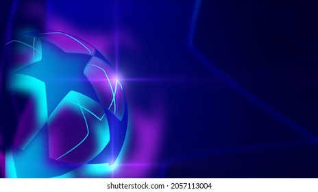 Champions League. Blue Gradient Background 