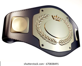 A Championship Belt Made In 3d Software. 