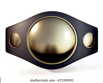 A Championship Belt Made In 3d Software. 
