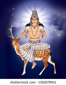 Chandra  is a lunar deity and is also one of the nine planets (Navagraha) in Hinduism. 