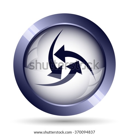 Change icon. Internet button on white background.