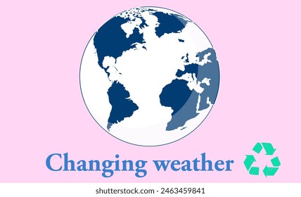 changing weather world and background