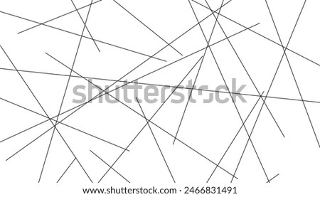 Chaotic abstract line background. Random geometric line seamless pattern.