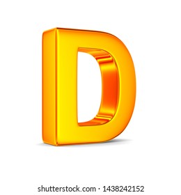 Volumetric Glossy Hot Orange Uppercase Letter Stock Illustration 1362856712