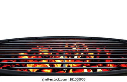 Charcoal Grill Close Up