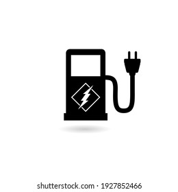 Charging Station Icon With Shadow