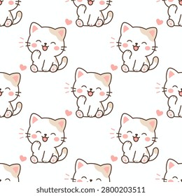 Charming seamless pattern cute