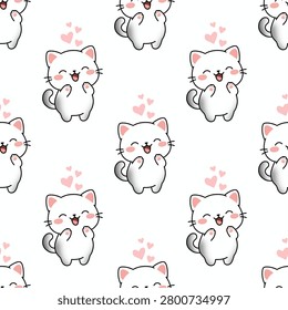 Charming seamless pattern cute