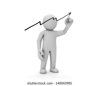3d People Man Person Pointer On Stock Illustration 123142174 | Shutterstock