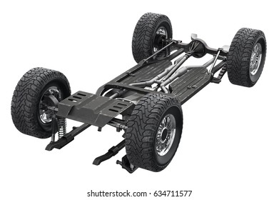 Chassis Frame Metal Auto Undercarriage 3d Stock Illustration 634711577 ...