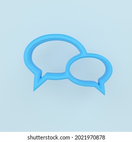  chat 3d rendering illustration